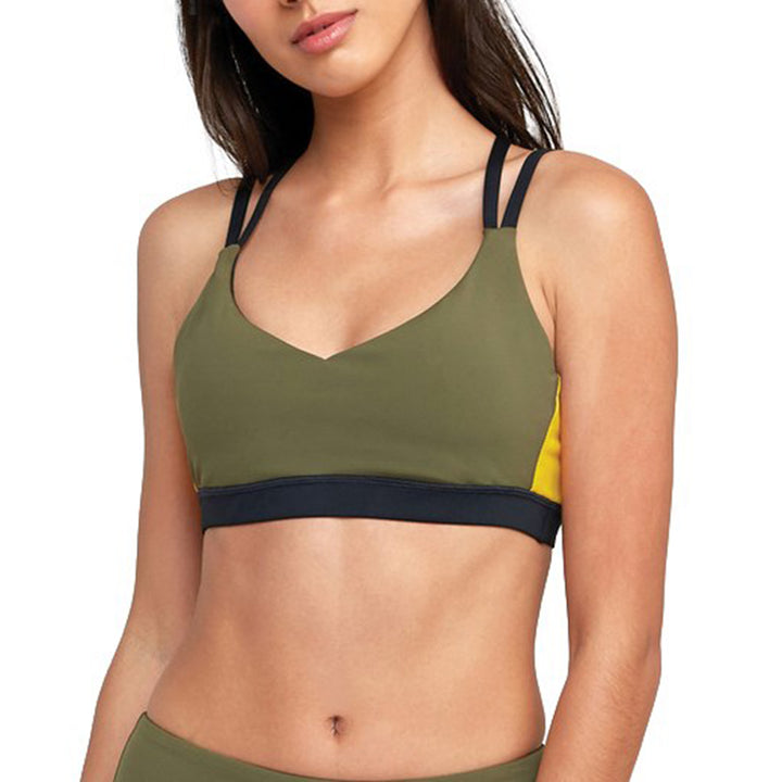 RVCA Ignight Strappy Sports Bra - Women's Olive