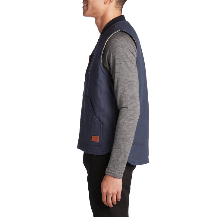 Brixton Abraham Vest Washed Navy