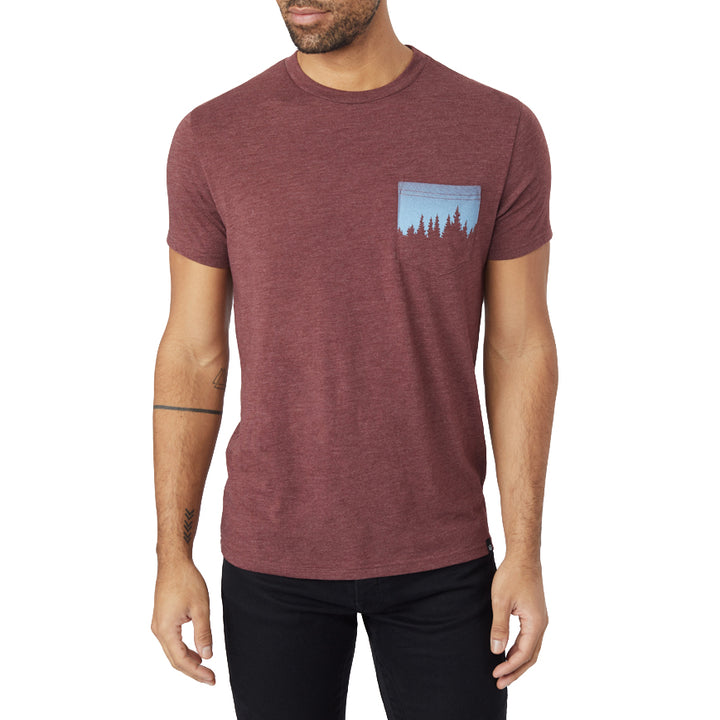 Tentree Juniper Pocket T-Shirt Red Mahogany