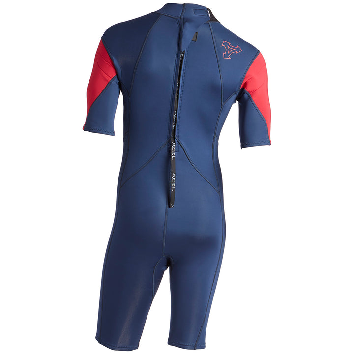 XCEL Axis 2mm Short Sleeve Springsuit Ink Blue/Goji Berry