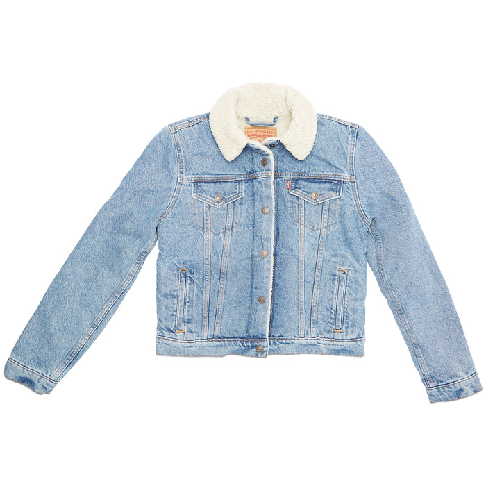 Levi's Original Sherpa Trucker Jacket - Women's Divided Blue
