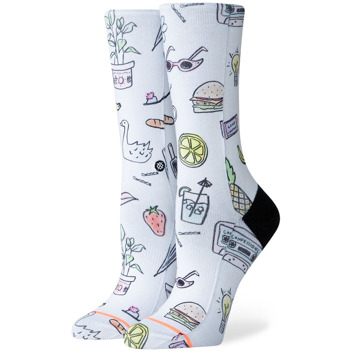 Stance Shopping List Socks - Women's White