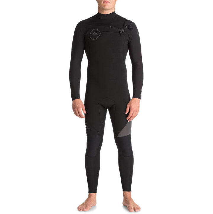 Quiksilver 3/2 Syncro Chest Zip Wetsuit Black/Black/Jet Black