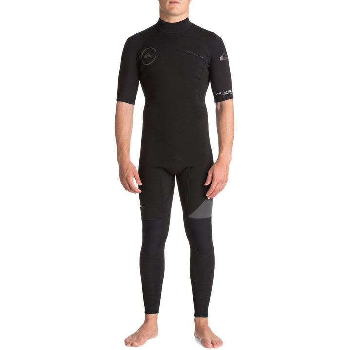 Quiksilver 2/2 Syncro Back Zip Short Sleeve Fullsuit Black/Black/Jet Black