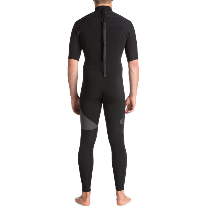 Quiksilver 2/2 Syncro Back Zip Short Sleeve Fullsuit Black/Black/Jet Black