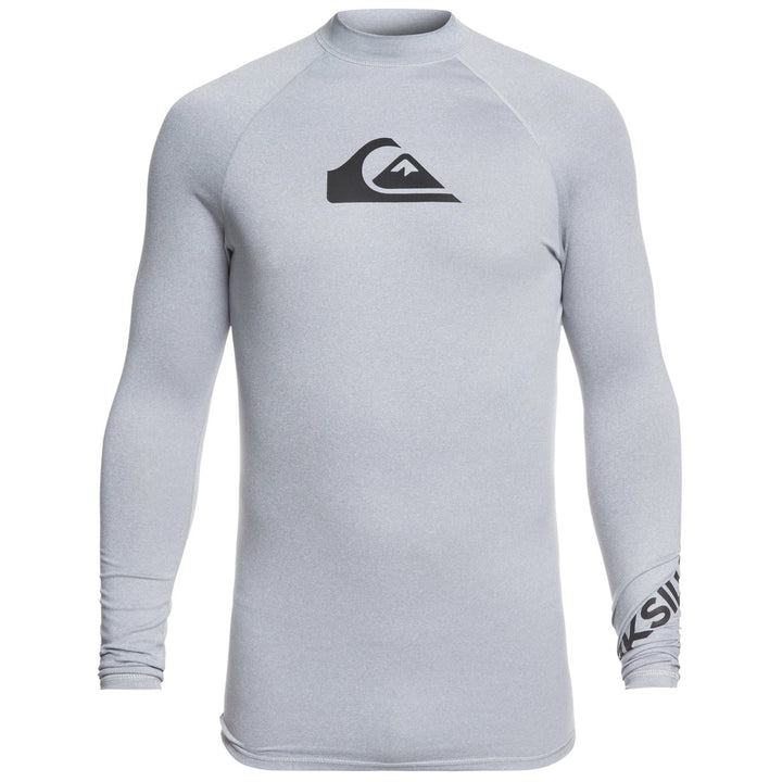 Quiksilver All Time Long Sleeve Surf Tee Light Grey Heather