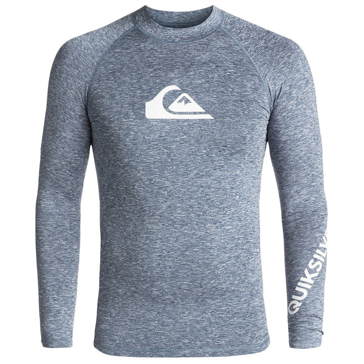 Quiksilver All Time Long Sleeve Surf Tee Dark Denim Heather