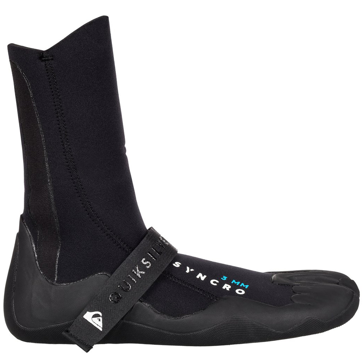 Quiksilver 3mm Syncro Split Toe Wetsuit Booties Black