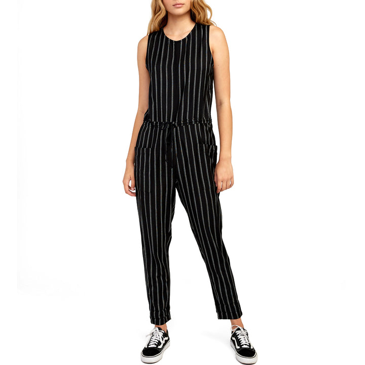 RVCA Pop Out Jumper - Women's Black Stripe
