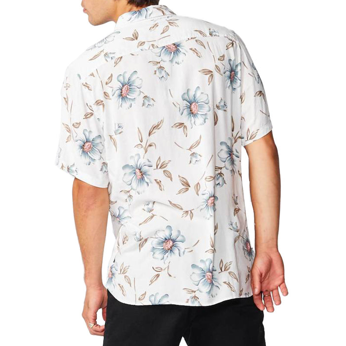 Barney Cools Holiday Short-Sleeve Shirt Luxe White