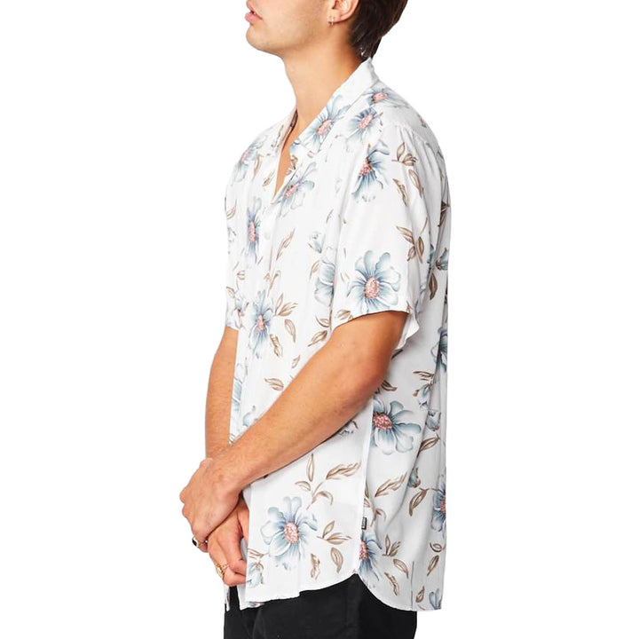 Barney Cools Holiday Short-Sleeve Shirt Luxe White