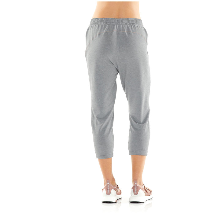 Icebreaker Momentum 3Q Pants - Women's Fossil/Snow Heather