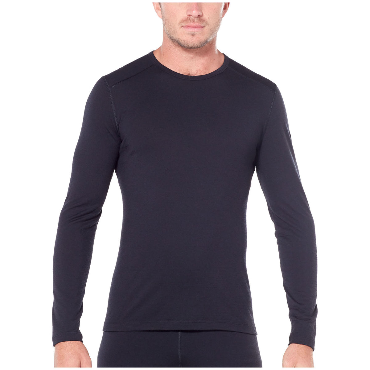 Icebreaker 200 Oasis Long Sleeve Crew Top Black