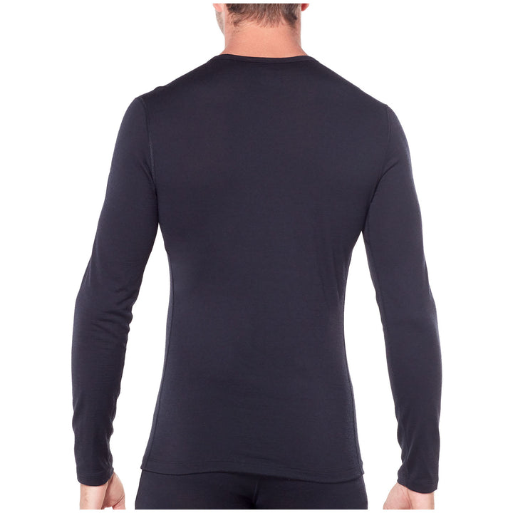 Icebreaker 200 Oasis Long Sleeve Crew Top Black