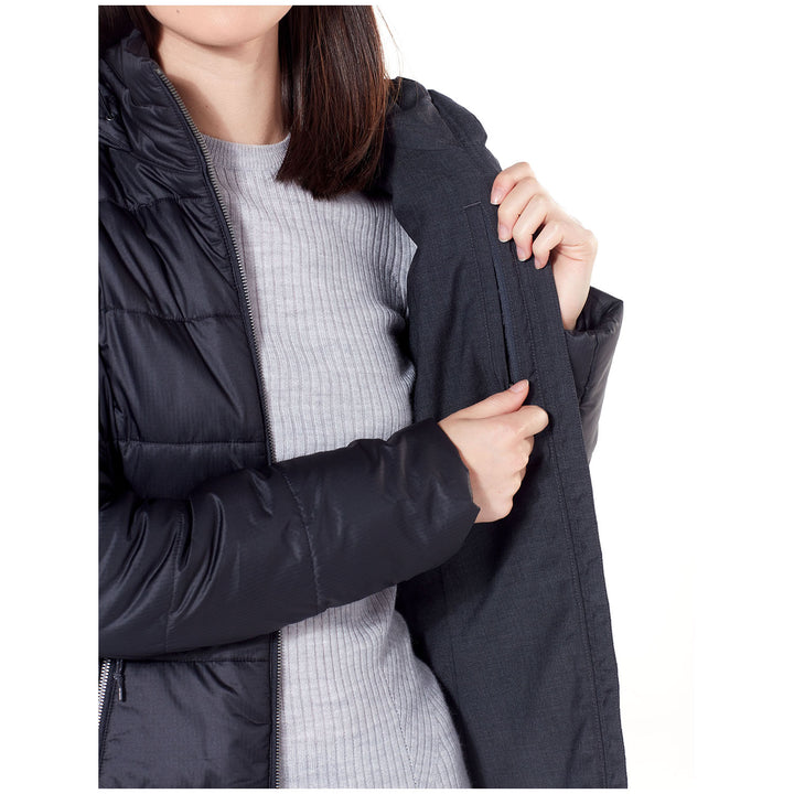 Icebreaker Stratus X 3Q Hooded Jacket - Women's Black/Jet Heather