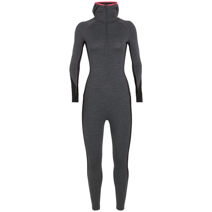 Icebreaker 200 Zone One Sheep Baselayer Suit - Women's Jet Heather/Black/Prism