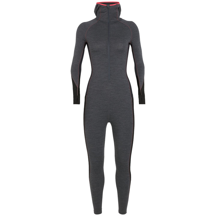 Icebreaker 200 Zone One Sheep Baselayer Suit - Women's Jet Heather/Black/Prism