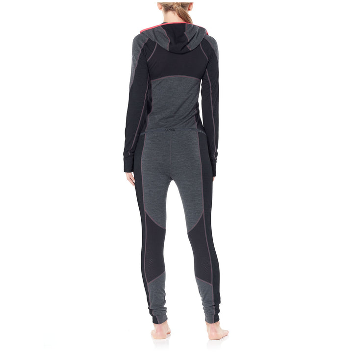 Icebreaker 200 Zone One Sheep Baselayer Suit - Women's Jet Heather/Black/Prism