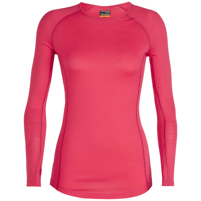 Icebreaker 150 Zone Long Sleeve Crew Top - Women's Prism/Velvet