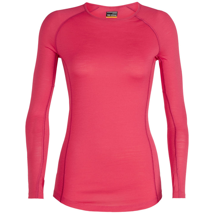 Icebreaker 150 Zone Long Sleeve Crew Top - Women's Prism/Velvet