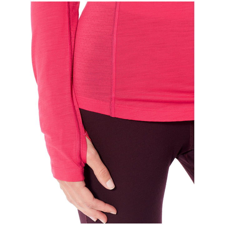 Icebreaker 150 Zone Long Sleeve Crew Top - Women's Prism/Velvet