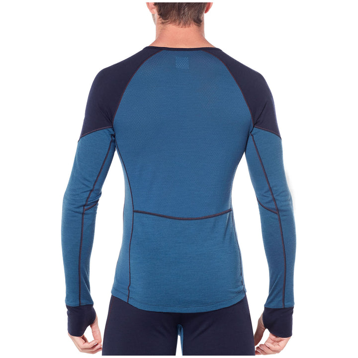 Icebreaker 260 Zone Long Sleeve Crew Top Midnight Navy/Prussian Blue