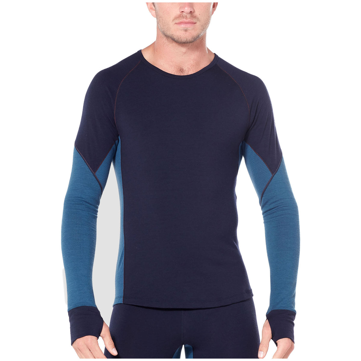 Icebreaker 260 Zone Long Sleeve Crew Top Midnight Navy/Prussian Blue