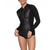 Roxy 1mm Satin Front Zip Long Sleeve Springsuit - Women's Black