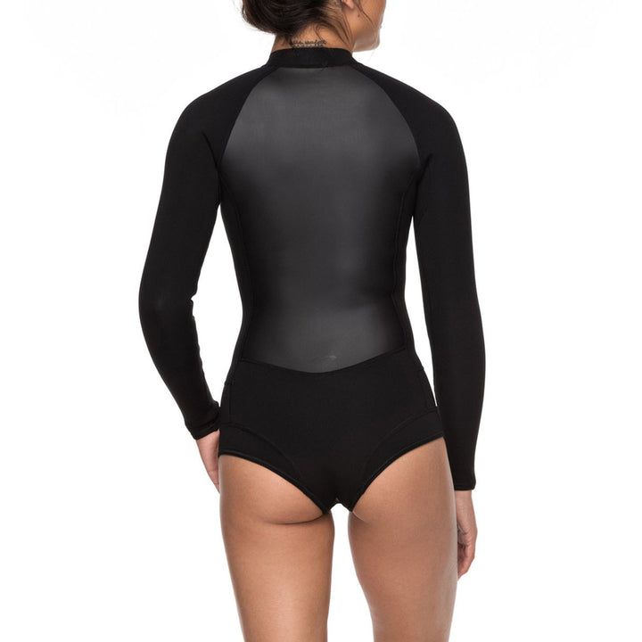 Roxy 1mm Satin Front Zip Long Sleeve Springsuit - Women's Black