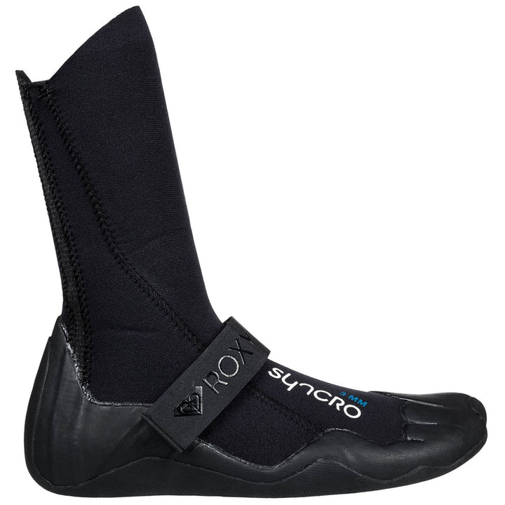 Roxy 3mm Syncro Round Toe Wetsuit Booties True Black