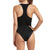 RVCA Solid Lace Front One-Piece Swimsuit - Women's Black