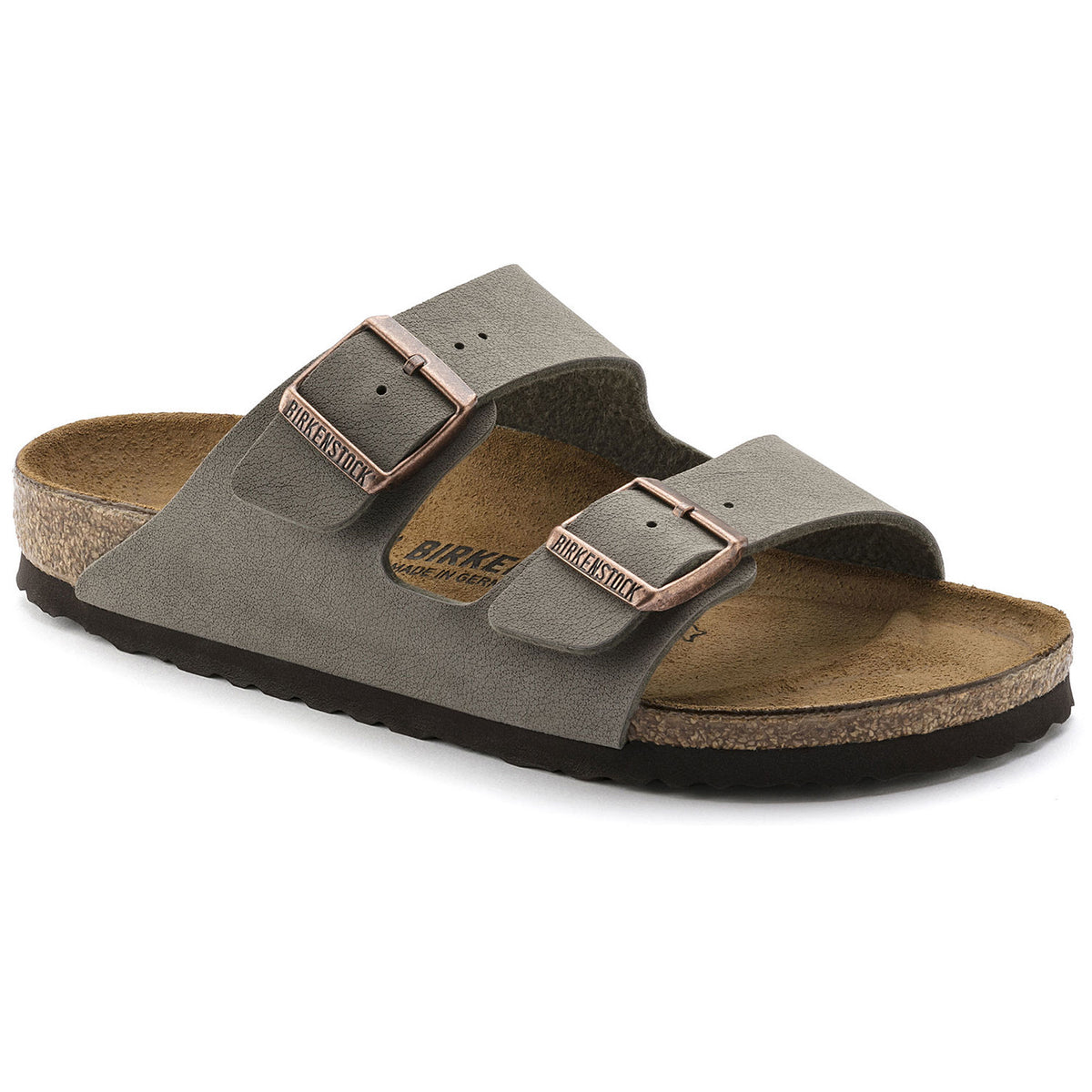 Birkenstock Arizona Birkibuc Sandals - Women's Stone