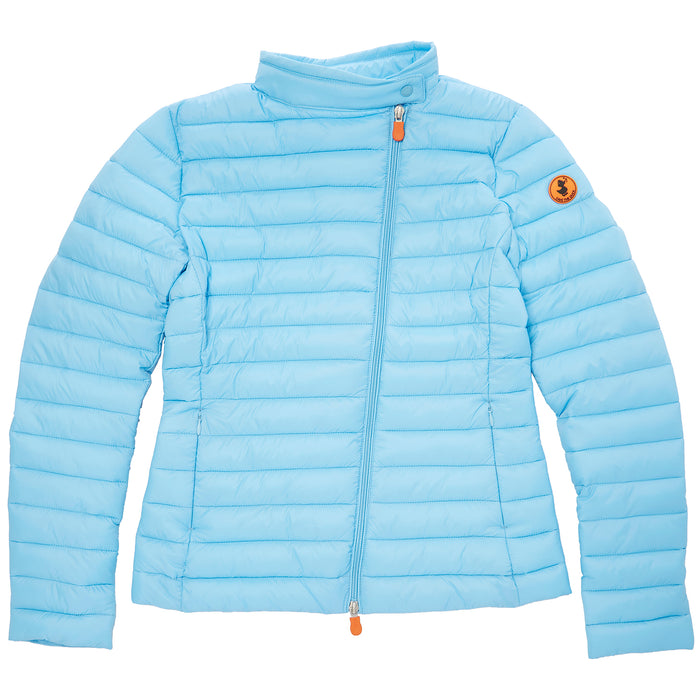Save the Duck Asym Zip Jacket - Women's Ethereal Blue