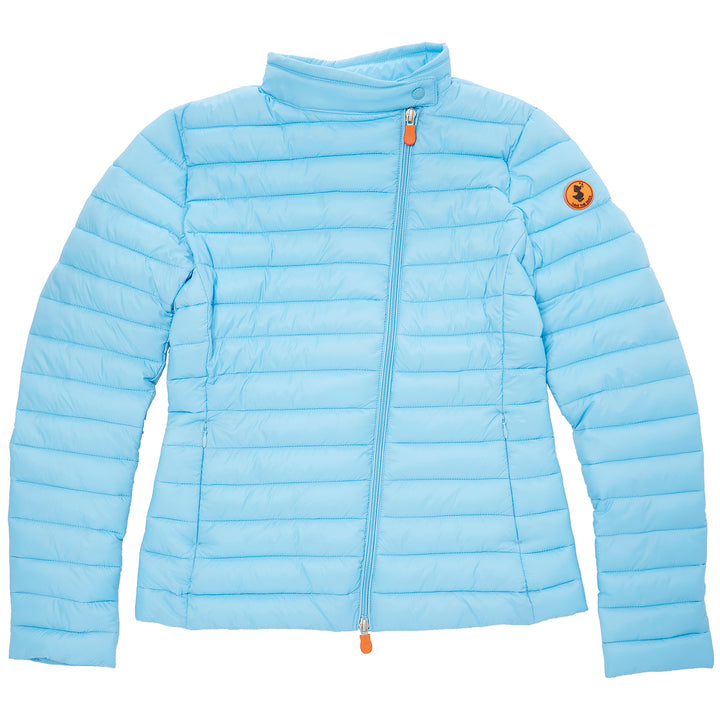 Save the Duck Asym Zip Jacket - Women's Ethereal Blue