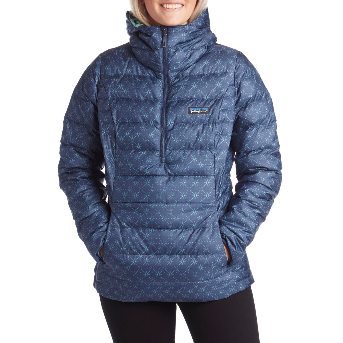 Patagonia Down Sweater Pullover Hoodie - Women's Solar Pow: Beryl Green