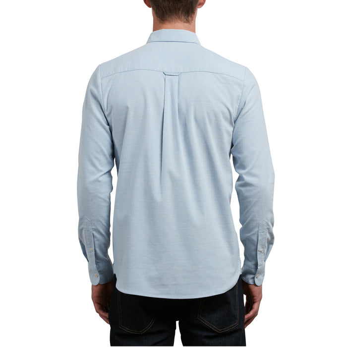 Volcom Oxford Stretch Long-Sleeve Shirt Wrecked Indigo