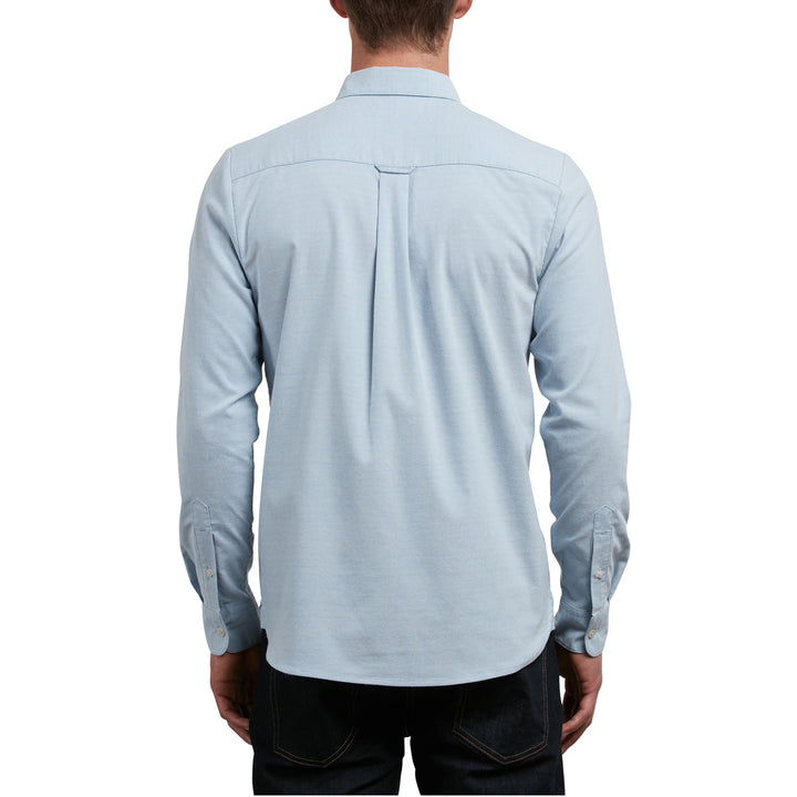 Volcom Oxford Stretch Long-Sleeve Shirt Wrecked Indigo