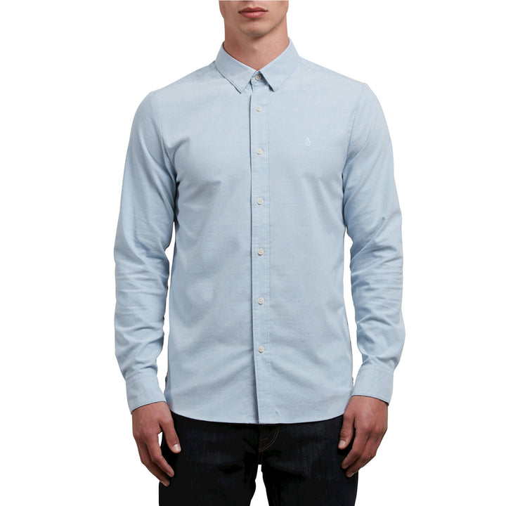 Volcom Oxford Stretch Long-Sleeve Shirt Wrecked Indigo