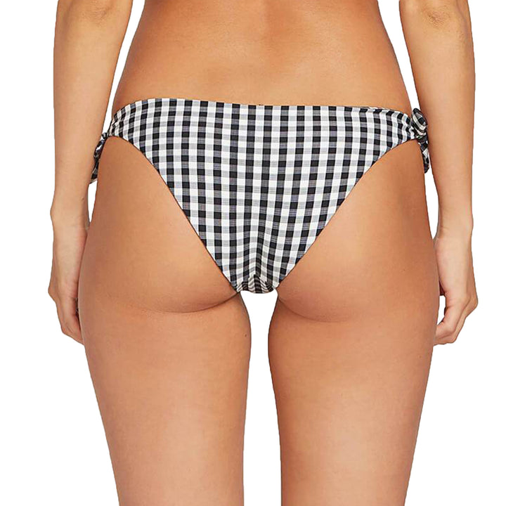 Volcom Plaid Attitude Hipster Bikini Bottoms - Women's Dark Chocolate