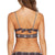 Volcom Plaid Attitude Scoop Bikini Top - Women's Dark Chocolate