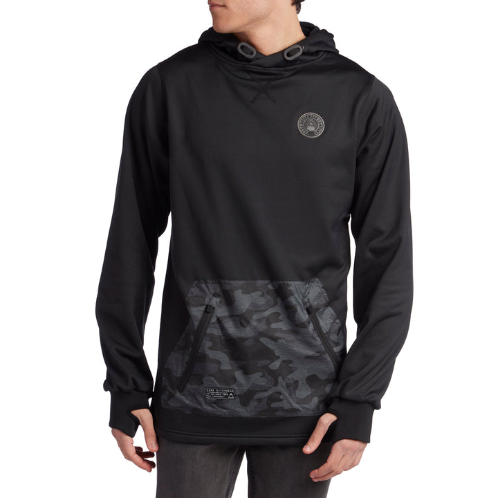 Saga Fleece Riding Pullover Hoodie Black
