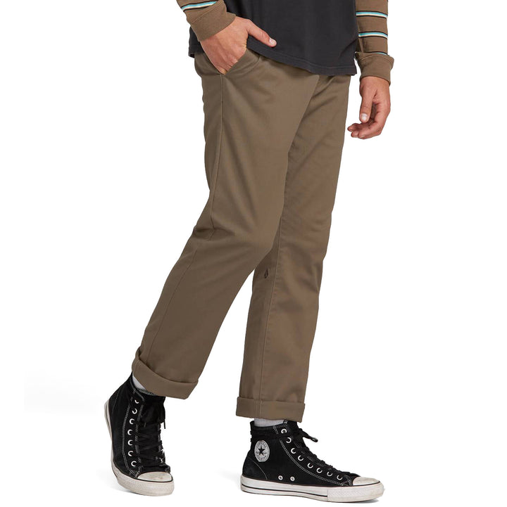 Volcom Frickin Modern Stretch Chino Pants - Men's Mushroom