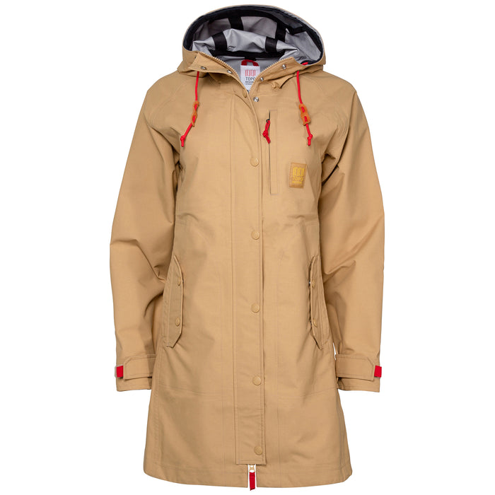 Topo Designs Tech Trench Rain Coat - Women's Tan