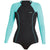 XCEL Axis 1.5/1 Long Sleeve Front Zip Springsuit - Women's Black/Pistachio