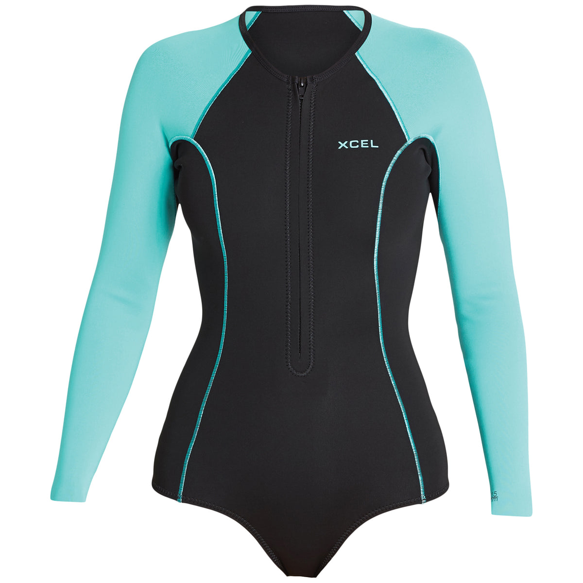XCEL Axis 1.5/1 Long Sleeve Front Zip Springsuit - Women's Black/Pistachio