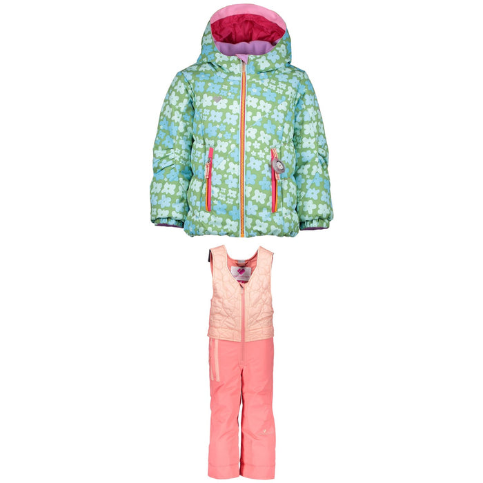 Obermeyer Cakewalk Jacket - Little Girls' + Obermeyer Ober-All Bibs - Little Girls'