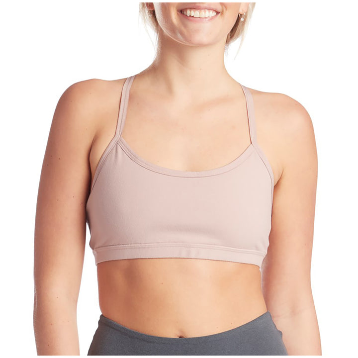 Beyond Yoga Cross It Back Bra - Women's Brazen Blush