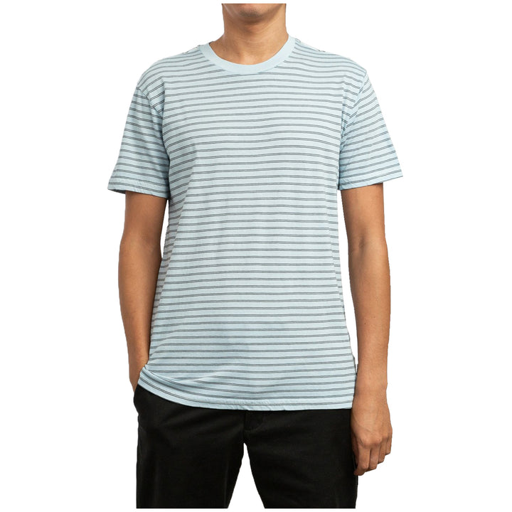RVCA Automatic Stripe T-Shirt Ether Blue
