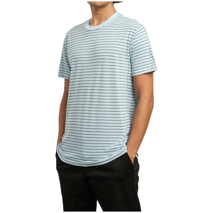 RVCA Automatic Stripe T-Shirt Ether Blue