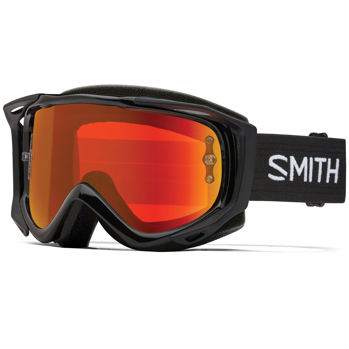 Smith Fuel V.2 Goggles Black Red Mirror + Clear